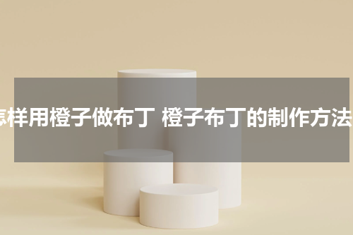 怎样用橙子做布丁 橙子布丁的制作方法