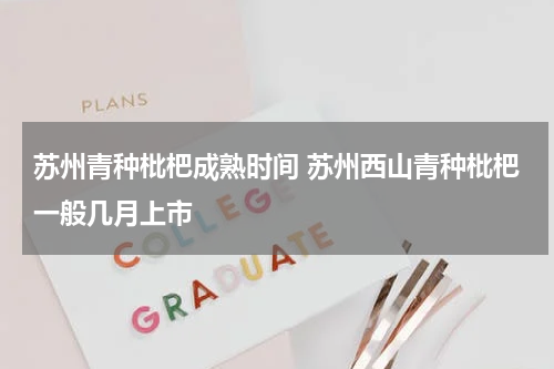 苏州青种枇杷成熟时间 苏州西山青种枇杷一般几月上市