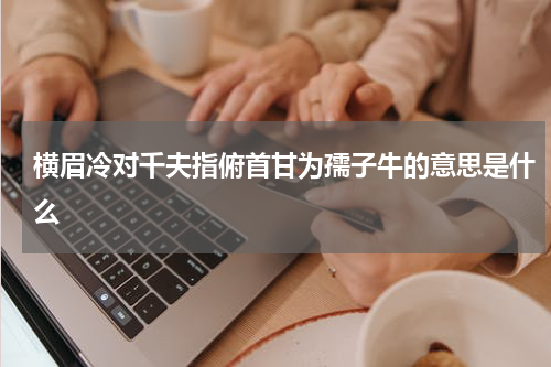 横眉冷对千夫指俯首甘为孺子牛的意思是什么