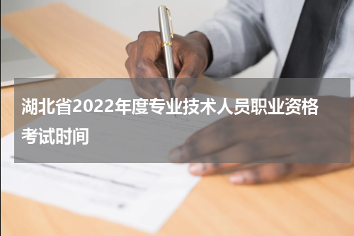湖北省2022年度专业技术人员职业资格考试时间