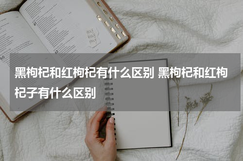 黑枸杞和红枸杞有什么区别 黑枸杞和红枸杞子有什么区别