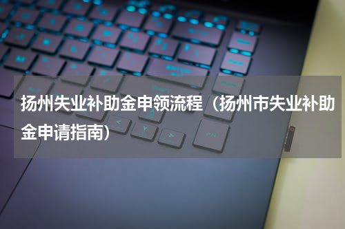 扬州失业补助金申领流程（扬州市失业补助金申请指南）